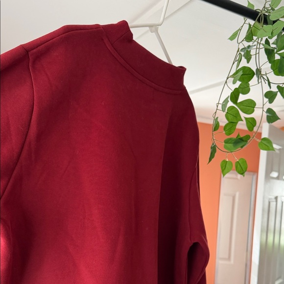 Parke NWOT Burgundy/Green Crewneck Sweatshirt s - Picture 7 of 9